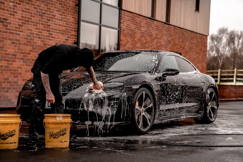 Vehicle after exterior detailing